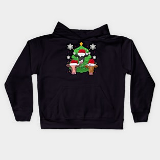 Cow Christmas Tree Winter Holiday Kids Hoodie